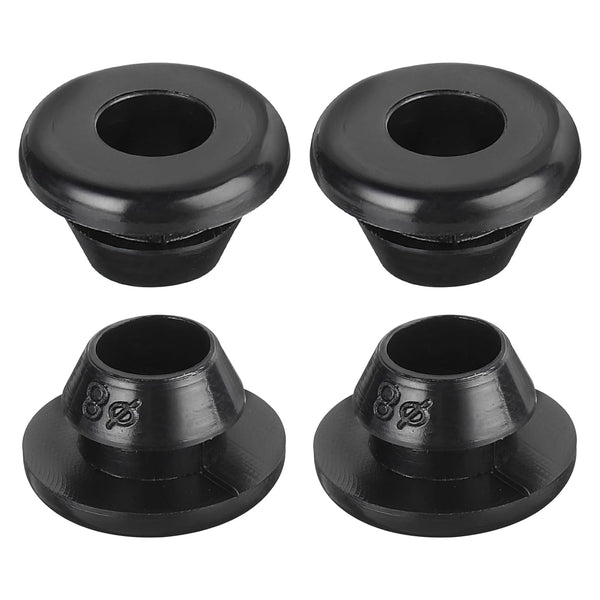 uxcell 10Pcs Rubber Grommets, 8mm Mount Dia for 6mm ID Rubber Hole Plugs, Wiring Grommets for Firewall Protection