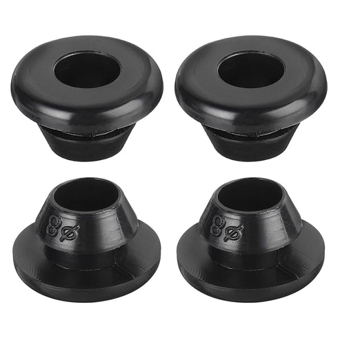 uxcell 20Pcs Rubber Grommets, 8mm Mount Dia for 6mm ID Rubber Hole Plugs, Wiring Grommets for Firewall Cable Protection