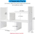 IUSEIT Counter Desktop Shelf Organizer, Adjustable Wood Office Storage Rack, Display Small Bookshelf