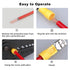 100Pcs Quick Disconnects Vinyl Insulated Female Spade Wire Connectors, 12-10AWG Electrical Crimp Terminal