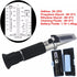VGVGV 4 1 Brix Refractometer, Held Tester Tool In Antifreez Refractometer Freezing Point Urea Battery Fluid Glass Water