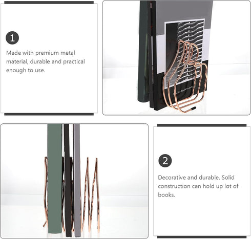 Elegant Rose Gold Thumb-Shaped Bookend for Desk Organization