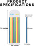 Sticky Long Tabs, 6 Sheet Highlighter Tape, 960 Pcs Translucent Sticky Notes for Annotating Books