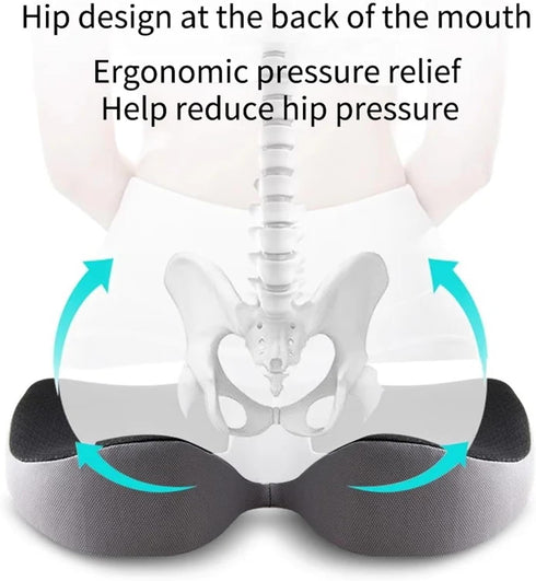 Generic Tailbone Cushion Non Slip Orthopedic Memory Foam Prostate Cushion for Sciaticaback Pain Relief Comfort Chair