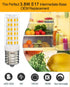 Updated KEI D28k kel 2812 KEI D28A KEL2811 KEI D28M KEL 2815 kel 2816x 4W LED Refrigerator Light Bulb Replacement AC100-265V 3.8W E17 Base for Frigidaire Freezer Lamp, Warm White 2-Pack by Tupolife