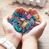 Small Colorful Binder Clips, 1 inch Length, for Office (64 Pcs)