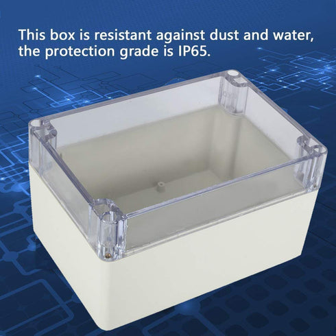 ABS Plastic Junction Box, Dustproof Waterproof IP65 Electrical Box, Universal Project Enclosure Grey, 3.3"x3.2"x2.2"