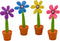 Maydahui 4 PCS Flower Ballpoint Pens with Plant Pot Stand, Cute Creative Design for Student Party Valentine's Day