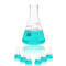 500ML Glass Erlenmeyer Flask, Narrow Mouth Graduated Conical Flask Set, 6pcs of 3.3 Borosilicate Glass