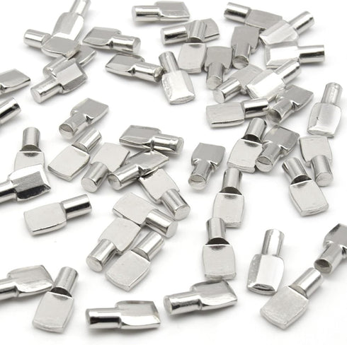 Hocansen 50 7x24mm (PP/7x24mm) Pcs Shelf Pegs Shelf Pins Metal Shelf Support Pegs Cabinet Shelf Pegs for Shelves