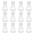 PATIKIL 12 Pcs Erlenmeyer Flask, 25ml Narrow Mouth Graduated Flasks with Screw Cap for Lab Chemistry Study