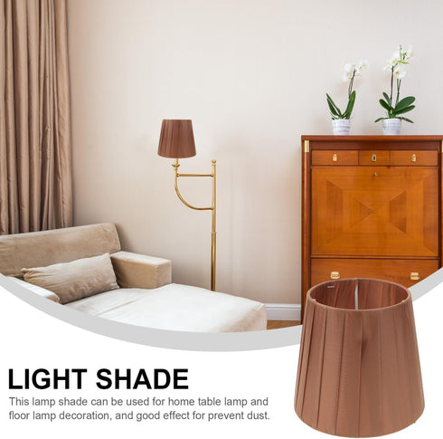 5.90X5.51X4.33 KALLORY Clip on Small Cloth Lampshade in for Table Lamp Floor Lamp Harp Holder Light Shade Accessory