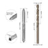 uxcell Tap & Bit Sets, M6 x 1.25 H2 Left Hand Straight Flute Machine Thread Milling Tap, 4.7mm M35 Cobalt High Speed Steel (HSS-CO) Twist Drill Bit