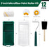 12 Pack, 2 Inch Paint Roller Kit, Mini Paint Rollers, Small Paint Tray Liners, Microfiber Roller Covers & Sponge Brush