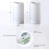 Solar Flameless Candles, Outdoor Waterproof Flickering LED Light Candles for Lantern Garden Camping Decor, Set of 2