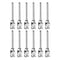 12pcs 13Gauge Stainless Steel Dispensing Needles, 1" All Metal Blunt Tips Luer Lock for Glue, Ink, Lab Use