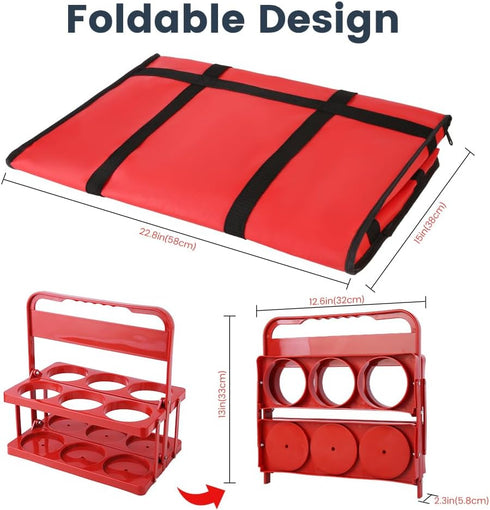 Frozen Commercial Cooler Insulated Food Delivery Bag & Drink Carrier with Hard Bottom, XXX-Large Grocery Catering
