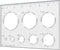Hecfu 8 in 1 Router Template for Woodworking - 7"x4.7" Large Clear Acrylic