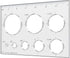 Hecfu 8 in 1 Router Template for Woodworking - 7"x4.7" Large Clear Acrylic