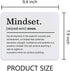 Mindset Definition Inspirational Quotes Mouse Pad, Non-Slip Rubber Base, 9.4 x 7.9 Inch for Desk Decor