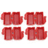FILFEEL 4pcs Plastic Electrical Plug Lockout - Industrial Tool for Most Plugs and Shackle Diameter, ABS Material