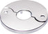 Floor and Ceiling Plate Cover Split Flange Replacement Kit, Fits 3/4 Inch IPS Galvanized or 1 Inch Copper Pipe, Chrome