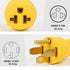 NEMA 14-50P to 5-15R 5-20R 6-15R 6-20R Compact 240V 50 Amp to 240V 15 Amp 20 Amp Female Receptacle Adapter
