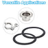 10pcs 91mm 73mm PATIKIL Tri Clamps Gasket, OD ID Sanitary TC Tri Clamps Gasket Tri Pipe Rubber Ferrule Washers Tube