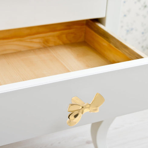 50x31x25mm Brass Bowknot Drawer Handle Cabinet Knob, Metal Pull for Cupboard, Wardrobe, Shoe Cabinet and Bedside Table
