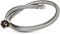 Highcraft CNCT2471 Braided Faucet Connector, Female Compression Fitting, 24 In, Stainless Steel