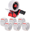 Heavy Duty Tape Gun Dispenser with 6 Clear Packaging Tapes, 48cm X 66m for Moving Boxes and General Packing