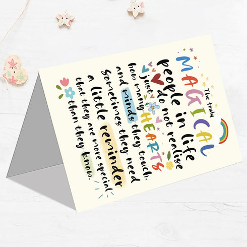 HCIU6YGQ Heartfelt Encouragement Card for Friend, Brother, Sister, Thank You Appreciation Cards for Teacher, Docter