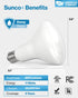 Sunco 10 Pack BR30 LED Bulbs, 11W Equivalent, 65W Indoor Flood Lights, 2700K Soft White, E26 Base, 850 Lumens