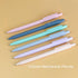 Cute Mechanical Pencils Set - 0.7 mm Triangular 6 Pencils with 4 Tubes Leads and 1 Eraser in Pastel Candy Colors