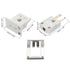 MECCANIXITY U Type Thermocouple Wire Connectors Male Plug with Mini Socket for High Temperature 220°C
