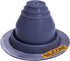 #1 Silicone Grey High Temp Flexible Roof Jack Pipe Boot, Metal Roofing Pipe Flashing (Pipe OD 1/4" to 2") - USA Made
