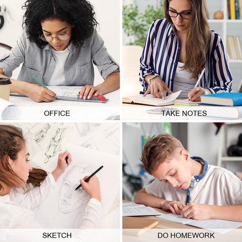 Infinity Pencil, 10PCS Inkless Pencil with 10 Replaceable Nibs and 20 Erasers, No-Sharpening for Kids Writing