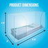Nadex Clear Acrylic Check Tray, 2.5mm Thickness Durable Deposit Ticket and Cheque Holders for Deposit Slips and Vouchers