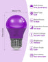 6 Bulb 40 Equivalent,A15 Bulbs Bulb E26 Base,5W 450LM Non-Dimmable,6 Pack. ORALUCE Colors Porch Light Watt LED
