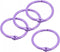 uxcell 30mm/1.2 inch Loose-Leaf Binder Rings, Metal Book Ring Key Holder, Purple, 4 Pack for Home Office Supplies
