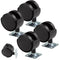 4 Pack 2 Inch Plastic Casters, Nylon Furniture Wheel Replacement with Brakes