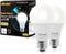DiCUNO Radar Motion Sensor Light Bulbs, 12W (100W Equivalent), Daylight White 5000K, 1100 LM, A19 E26, 2-Pack
