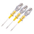uxcell AC 100-500V Voltage Tester with 3.5mm Slotted Phillips Screwdriver, Clear and Yellow, Pack of 3