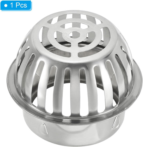 PATIKIL Dome Gutter Guard Filter, 304 Stainless Steel Strainer for 3.9-4.1 Inch Downspouts