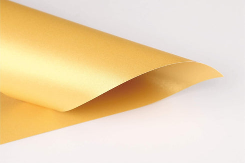 Gold Shimmer Paper, 100-Pack Metallic Cardstock, 92 lb Cover, Double Sided, 8.5 x 11 Inches, Perfect for Weddings