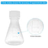 PATIKIL Erlenmeyer Flask, 3 Pcs 50ml 125ml 250ml Narrow Mouth Graduated Plastic Flasks for Lab Chemistry Study