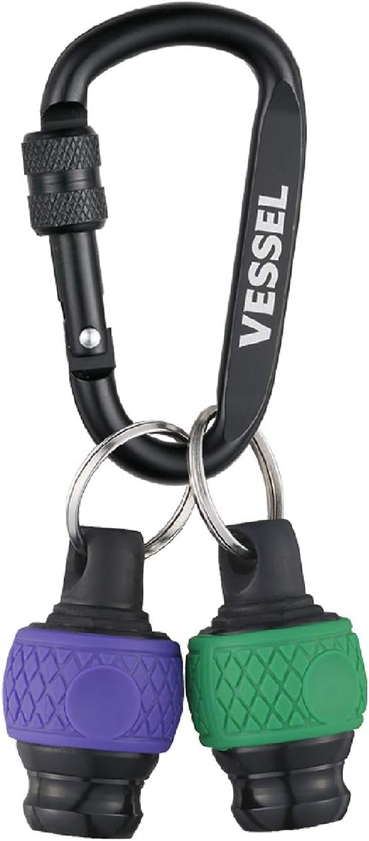 Vessel QB-22K2GV Ball Grip Quick Catcher, Set of 2 (Green/Purple) Bit Holder