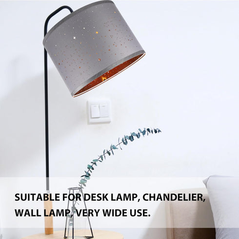 LIFKOME Bulb Table Lamp Shade Fabric Lampshades Star Drum s Hollow Out Table Cover Clip On Chandelier s Replacement