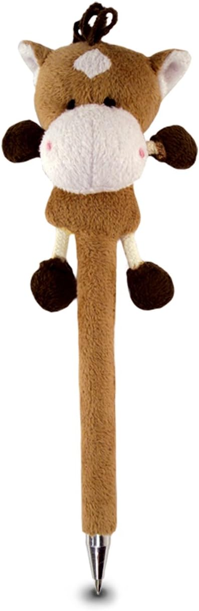 Puzzled DolliBu Brown Horse Plush Pen - Cute and Soft Farm Life
