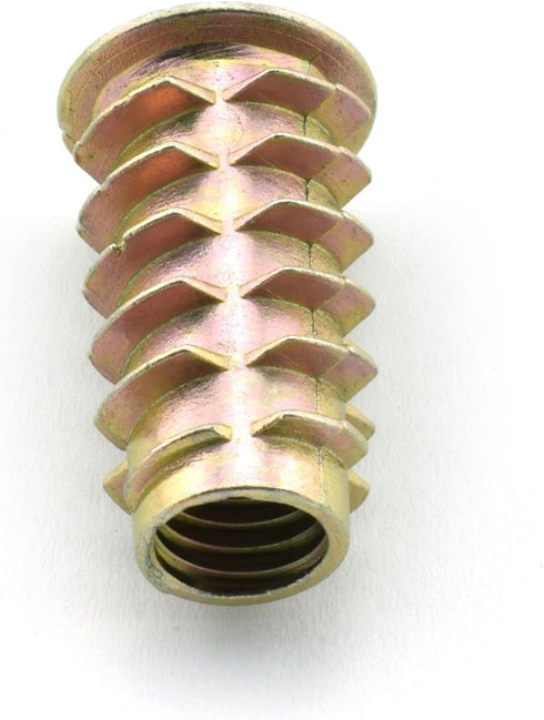 LQ Industrial 8pcs M8x25mm Zinc Alloy Furniture Screw-in Nut Bolt Fastener Connector Hex Socket Drive for Wood Furniture